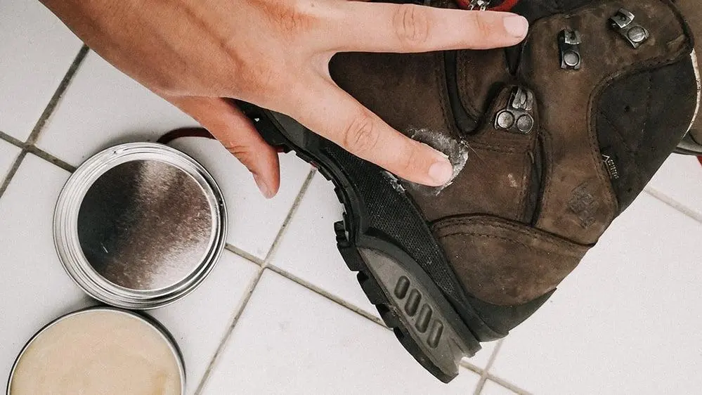 Onderhoud van wandelschoenen