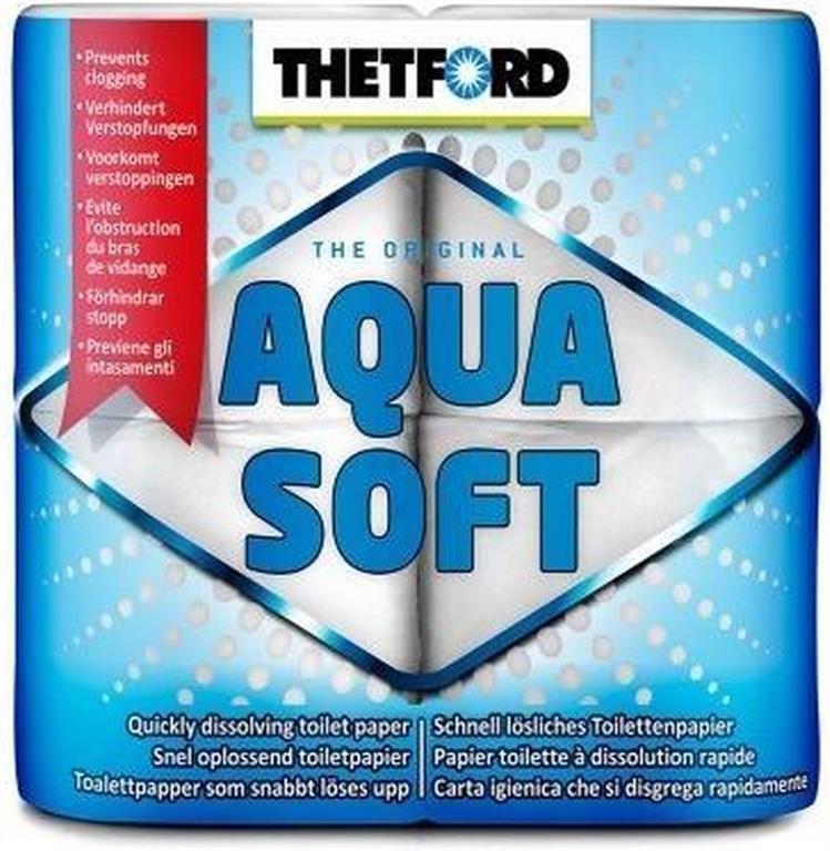 Aqua soft Toiletpapier 4 rollen