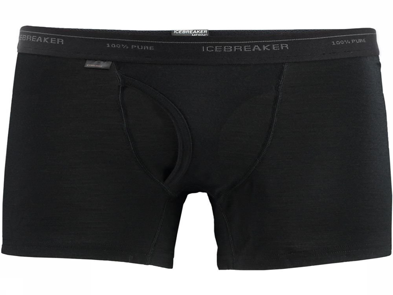 Icebreaker 200 Boxer With Fly Man Black