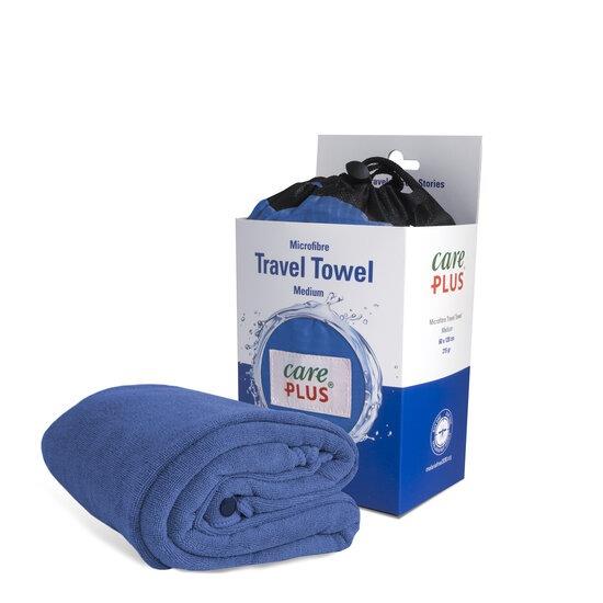 Care Plus Travel Towel Medium Microfibre Blue