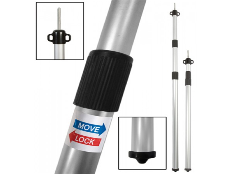 Unigear telescopische tentstok set van 2, aluminium stok voor zeilen Unigear telescopische tentstok set van 2, aluminium stok voor zeilen