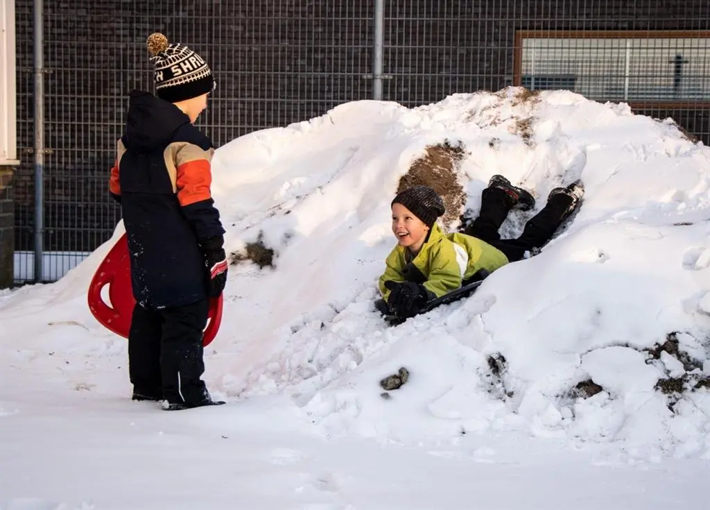 sledeglijschotelsnowtriangleblauw