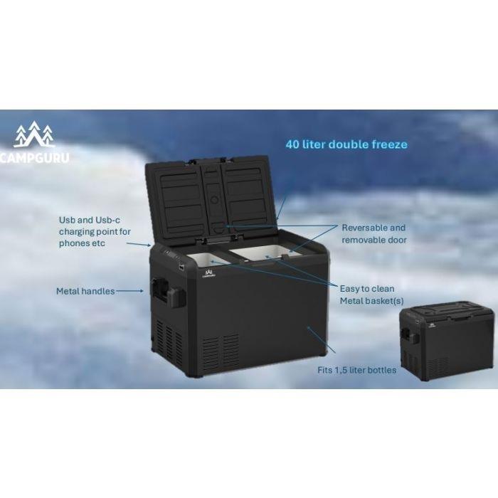 campgurukoelboxmetalcompressorbox40ldoublefreeze3