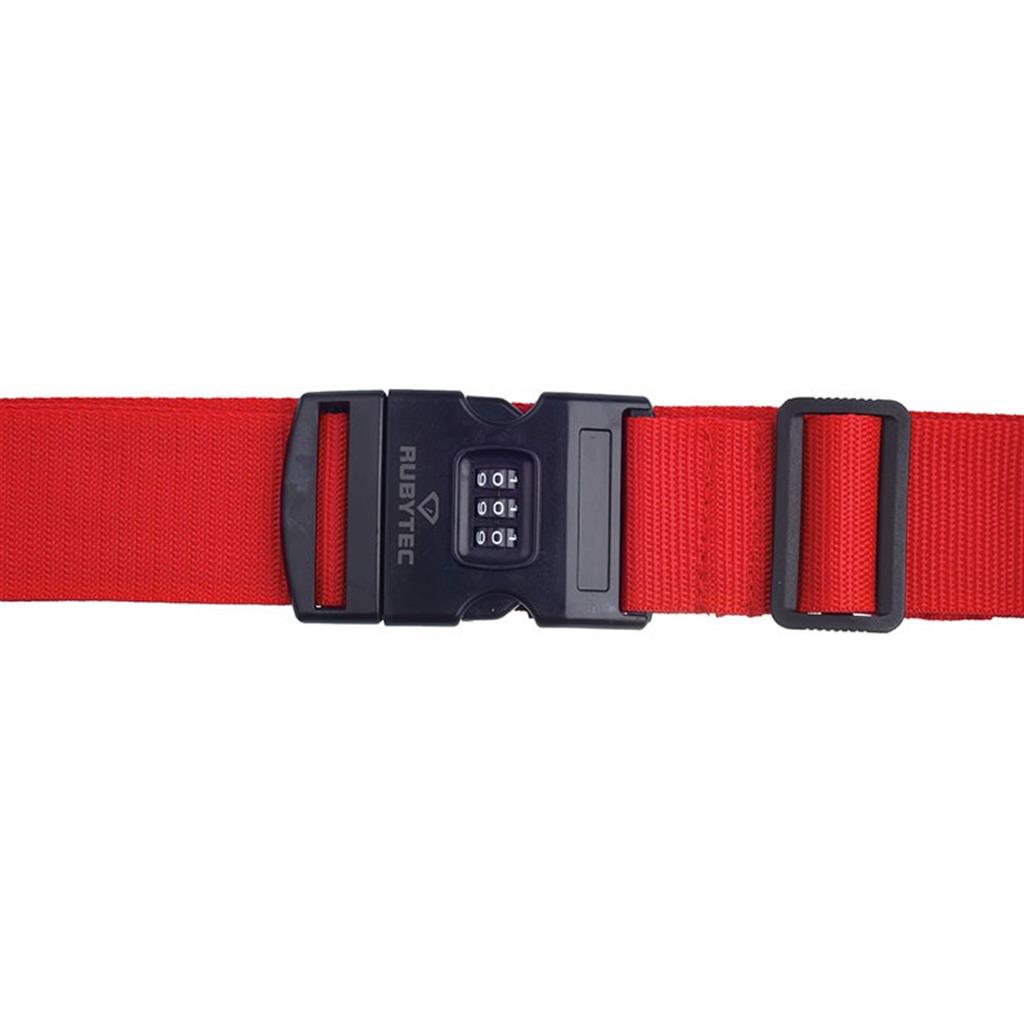 Rubytec Migrator 3-Dial Luggage Strap Red