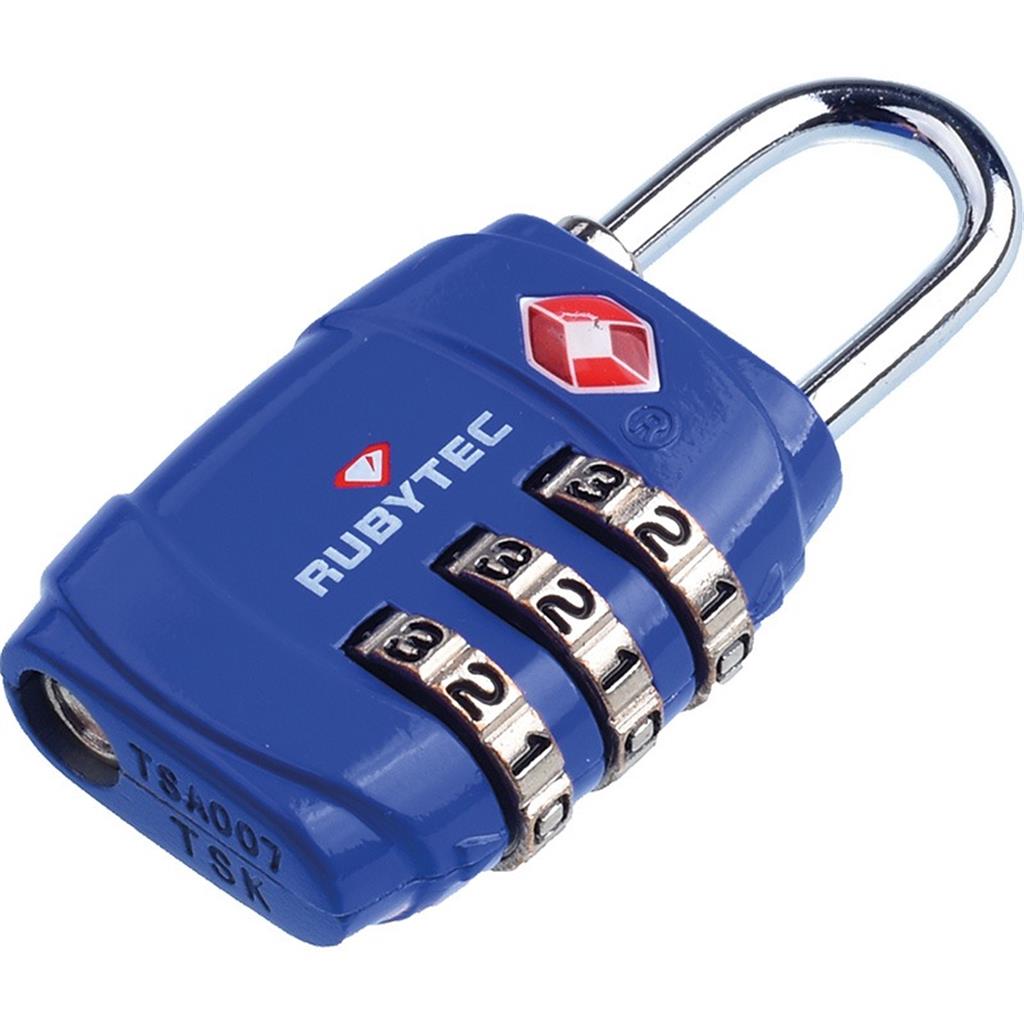 Rubytec Migrator TSA 3-Dial Lock Blue
