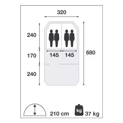 falcohavik3200tentveneboercampingoutdoordrachtenafmeting